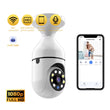 Wifi IP Camera Bulb Cam 1080P Wireless Baby Monitor AI Tracking Security Video Surveillance Pet Cam Indoor