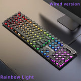 Gamer Wired Keyboard Mechanical Feel E-Sports 104 Keys Usb Wired Gaming Mouse Wired Keyboard Pc Accessories for Laptop Gamers