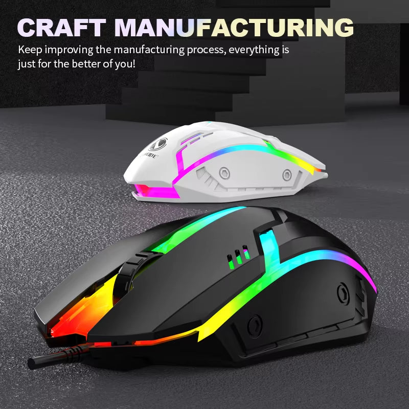 S1 Mouse USB Wired Mouse Computer Laptop Gaming Office Luminous Mouse