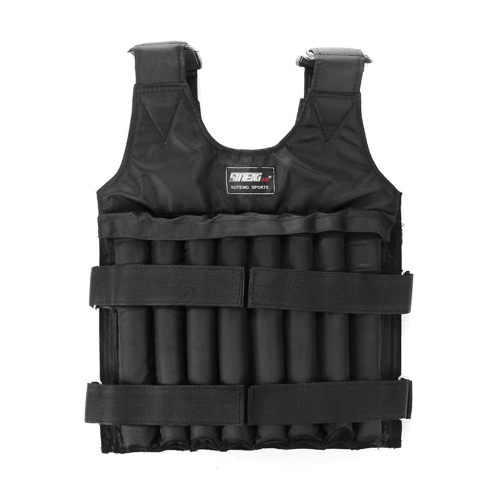 20Kg 50Kg Loading Weighted Vest Adjustable Exercise Training Fitness Jacket Gym Workout Boxing Vest Sand Fitness Waistcoat