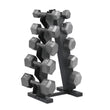 Hexagonal Dumbbell Weights Set for Home Gym Portable Fitness Training Dumbbells in Black Adjustable Resistance for Strength Wor