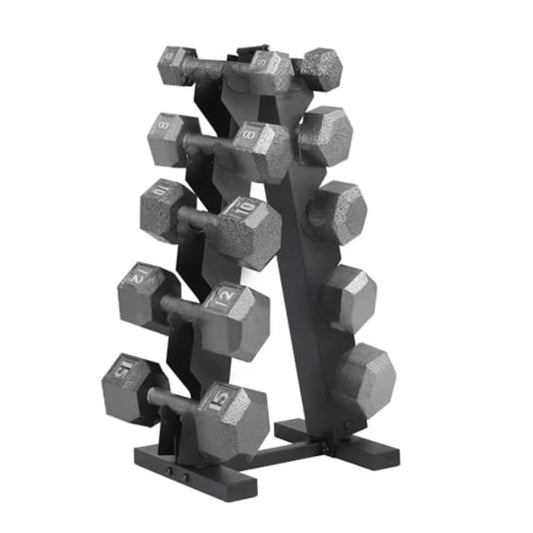 Hexagonal Dumbbell Weights Set for Home Gym Portable Fitness Training Dumbbells in Black Adjustable Resistance for Strength Wor