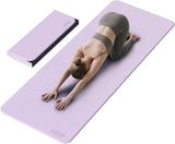 Foldable Yoga Mat Extra Thick & Large (74" X 31.5" X 0.32"), Double-Sided Non Slip & Lightweight Fitness Mat
