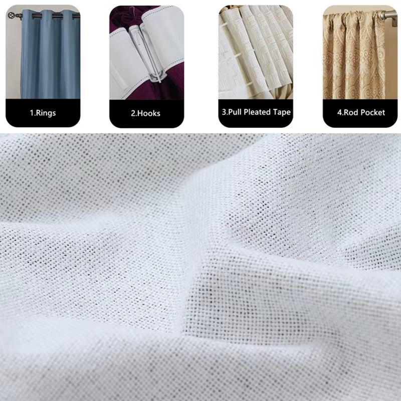 310Cm Height 100% Blackout Custom Made White Blackout Curtains Living Room Bedroom Custom Madde Curtains Cloth Window Curtains