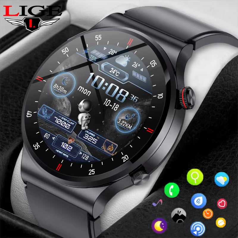 ECG+PPG Bluetooth Call Smart Watch 2025 Men AMOLED Full Touch Sports Watch Women Men Smartwatch Waterproof for Android Ios
