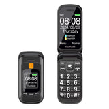 Senior-Friendly Dual Display Mobile Phone with Dual SIM, Large Buttons, Speed Dial, Flashlight, FM Radio, and SOS Call Feature