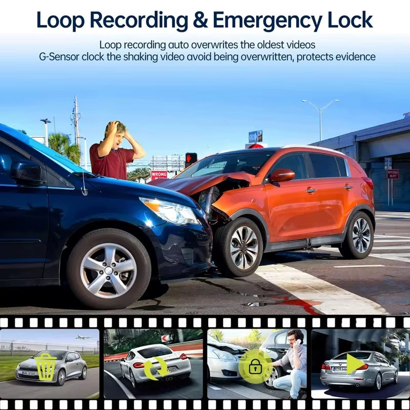 1080P Car DVR Dash Cam for Cars WIFI Android Multimedia Video Recorder Car Camera ADAS for Android Auto Car Accessory