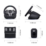 V9 Volante PC Steering Wheel Gaming 270°/900° Racing Wheel for PS4/PS3/PC Windows 7,8,10,11/Switch/Xbox One/Xbox Series X/S