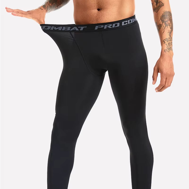 New Men'S Compression Pants Male Tights Leggings for Running Training Sport Fitness Quick Dry Fit Joggings Workout Trousers