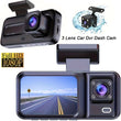 3 Channel Driving Recorder 2 Inch IPS HD Screen 1080P Camera Video Infrared Night Vision Hidden Recorder Car DVR Car Accessories
