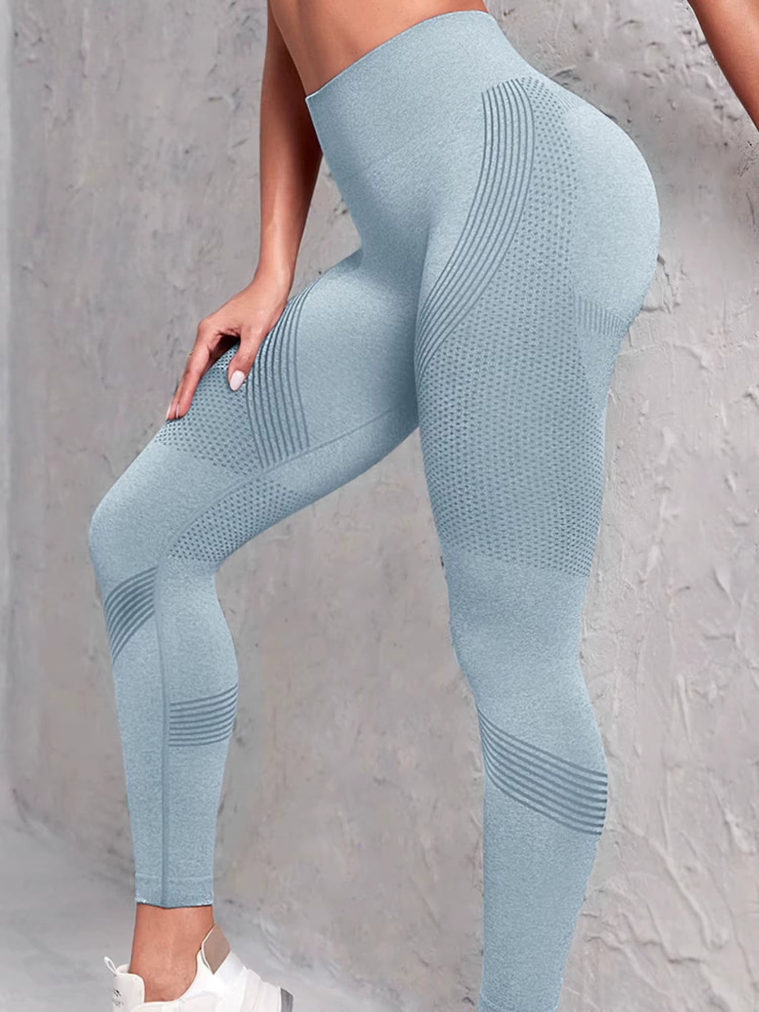 High Waist Compression Leggings with Butt Lift Technology for Women - Tummy Control Yoga Pants with Stretchy Contour Design