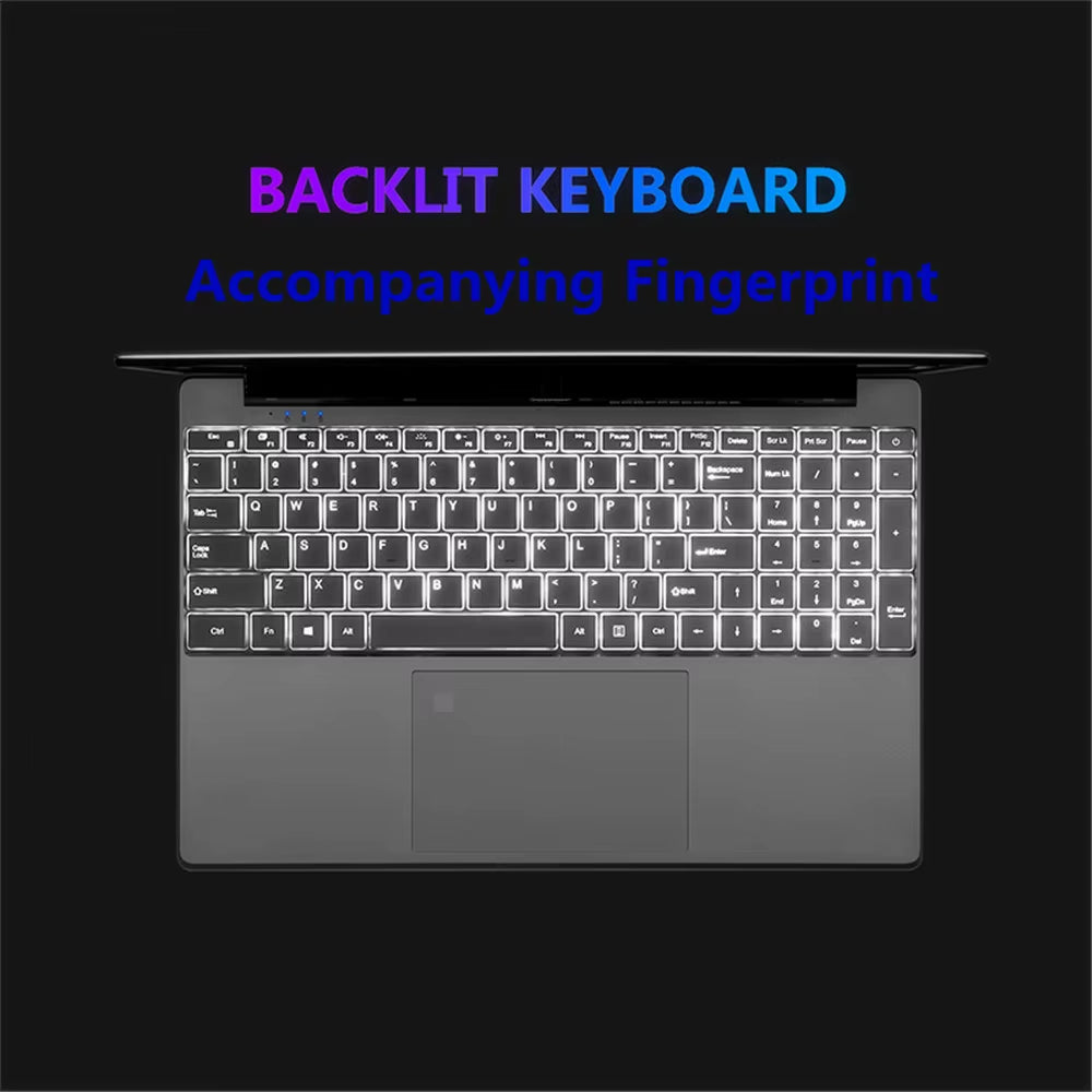 New N5095 Laptop 15.6 Inch IPS Screen 16GB RAM  Celeron 11Th N5095A Netbook Windows 10 11 Pro Office Notebook Pc Portable