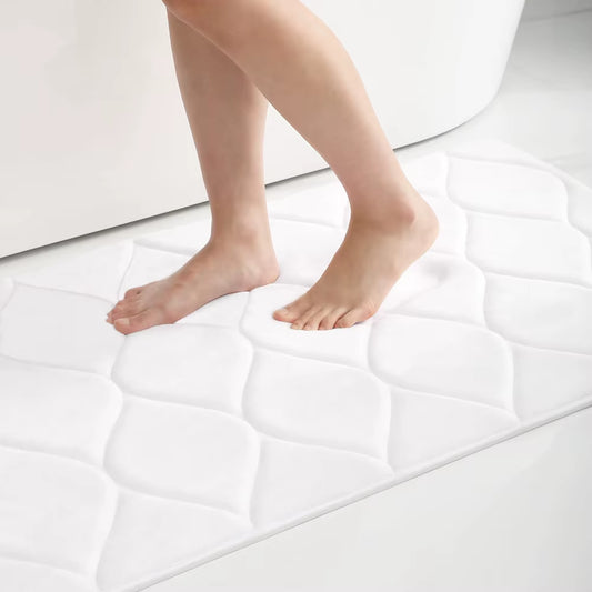 Memory Foam Bathroom Bath Mat Soft Non-Slip Carpet Absorbent Floor Bathroom Rug Shower Carpet Kitchen Decor Foot Mat