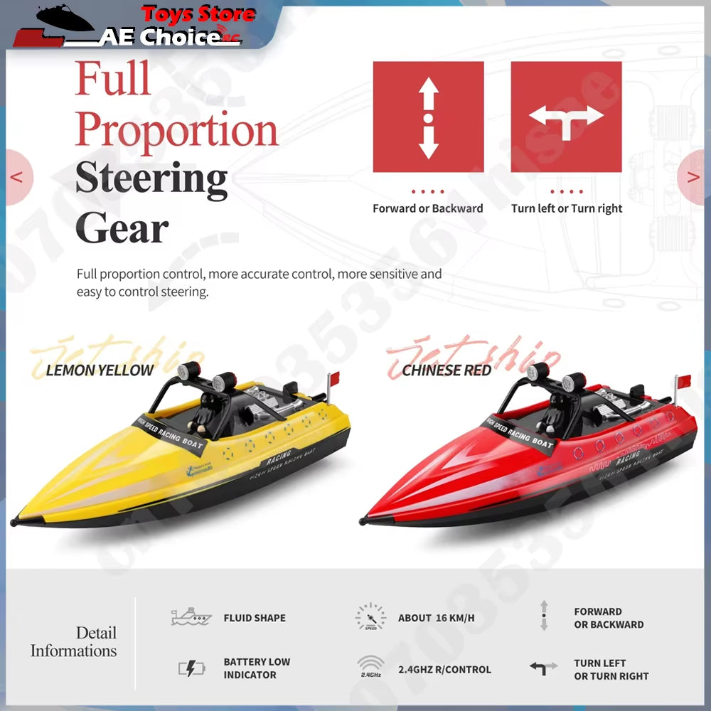 Wltoys WL917 RC Boat 2.4Ghz Remote Control Boats RC Jet Boat 16Km/H RC Boat Toy Gift for Kids Adults Boys Storage Bag Package
