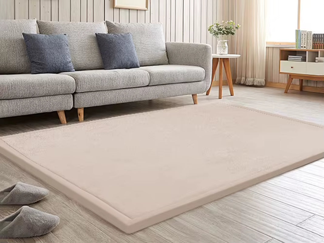 Huloosleep 1.3" Thick Large Tatami Carpet Baby Play Mat Non-Slip Soft Crawling Mat for Living Room Kids Yoga Mat Nursery Rug
