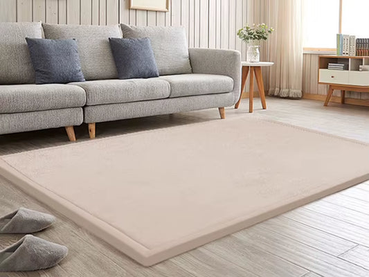 Huloosleep 1.3" Thick Large Tatami Carpet Baby Play Mat Non-Slip Soft Crawling Mat for Living Room Kids Yoga Mat Nursery Rug