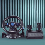 Racing Wheel & Pedals Dual Clutch Launch Control Computer USB Game Car Steering-Wheel for Switch/Xbox One/360/Ps4/Ps2/Ps3/Pc