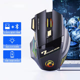 7-Key 2.4G Silent Rechargeable Colorful Breathing Light Wireless Gaming Mouse without Double Clicking Gaming Accessories