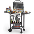 2 Burner BBQ Propane Gas Grill Stainless Steel 16 000 BTU Patio Garden Barbecue Grill with Two Foldable Shelves Gas Grill With