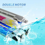 Electric RC Boat 2.4G Remote Control Stunt Speedboat Children Toy Lights High Speed RC Racing Boats Yacht Competitive Game Ship