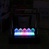 Newtons Swing Ball LED Light up Newtons Science Kids Toys Balance Balls Desk Toys Home and Office Decor