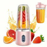 450Ml Portable Juicer Blender 45W Smoothie Maker with Juice Cup Fruit Veggie Ice Crusher Gym-To-Kitchen Gift