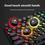 Gamer Wired Keyboard Mechanical Feel E-Sports 104 Keys Usb Wired Gaming Mouse Wired Keyboard Pc Accessories for Laptop Gamers
