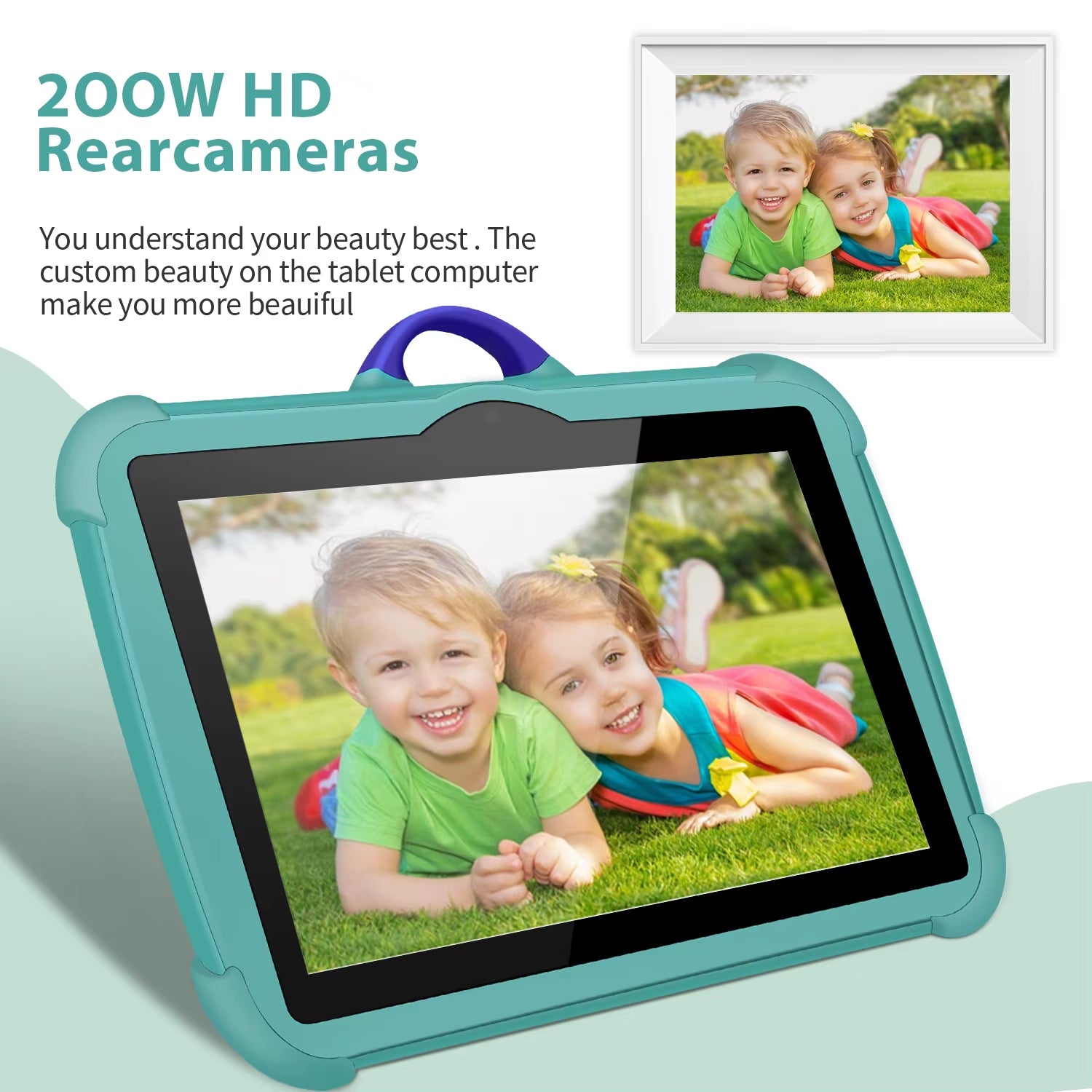 2025 New 7-Inch 5G Wi-Fi Tablet for Kids - Quad-Core, 4GB RAM, 64GB ROM, Google Education Version with Dual Cameras