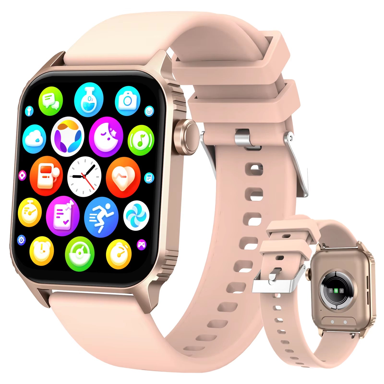 TG08 Smart Watch, 1.85"Smartwatch for Men Women (Answer/Make Call), Fitness Tracker with 100+ Sport Modes, Waterproof Watch.