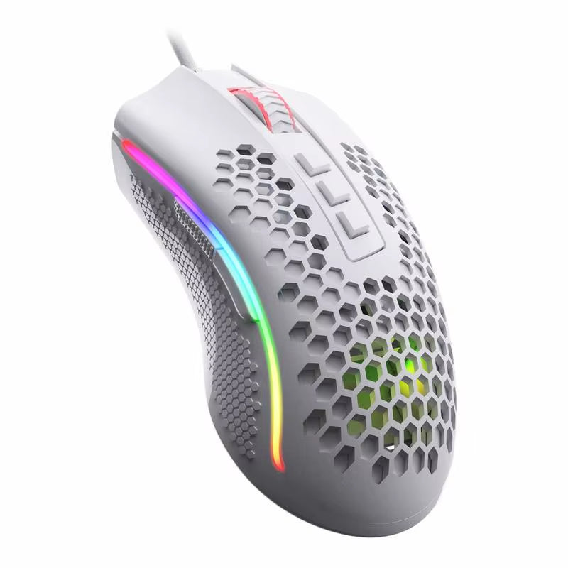 M808 Storm Lightweight RGB LED USB Gaming Mouse 12,400 DPI Optical Sensor 7 Programmable Buttons Precise Regist