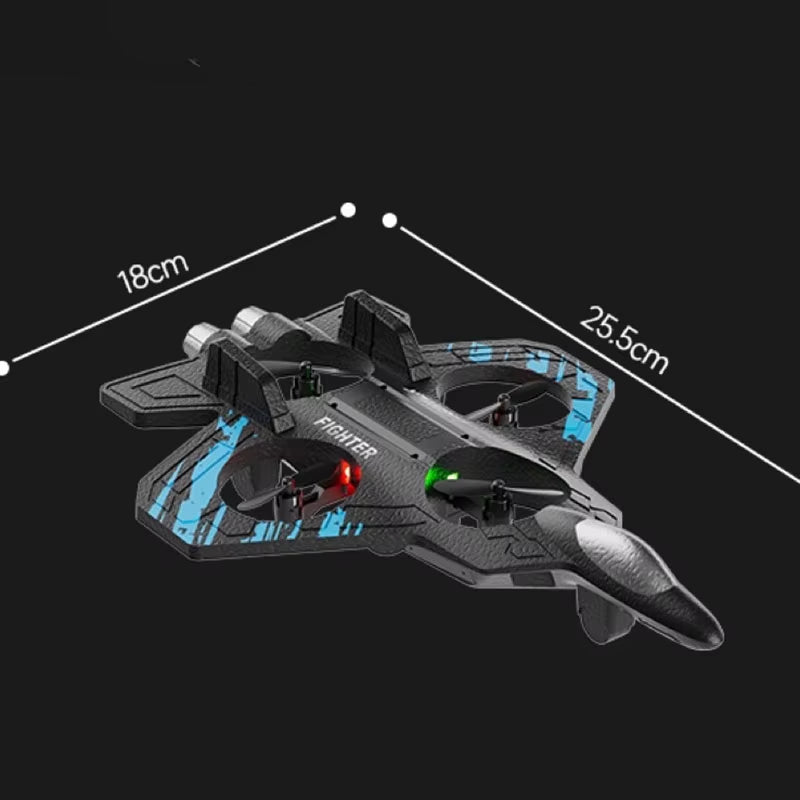 Awesome RC Stunt Plane Gift - 2.4Ghz Remote Control Foam Glider, Easy Fighter Drone for Boys, Perfect Christmas Present for Kids