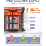 Juicer Machines Cold Press Juicer with Large Feed Chute for Whole Fruits and Vegetables Slow Masticating Juicers with 3 Replace