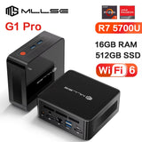 MLLSE G1 Pro Mini PC  Ryzen7 5700U DDR4 16GB RAM 512GB SSD Wifi6 BT5.2 Windows 11 Pro Mini Desktop Computer Gaming Work