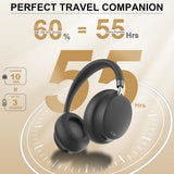 APP  NC45 Bluetooth Active Noise Cancelling Headphones, Comfortable Wireless over Ear Headphones with Mic, Hi-Res Audio,