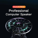 4D Computer Wired Loudspeaker Bluetooth Bar Stereo Sound Subwoofer Surround Soundbar Speaker for Macbook Laptop Notebook PC Game