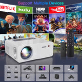 Native 1080P 5G Wifi Projector/18000Lm/Outdoor Movie/Projector 4K Suppor Ios/Android/Win/Tv Stick/Ps5 Whitet/ Max 450" Display