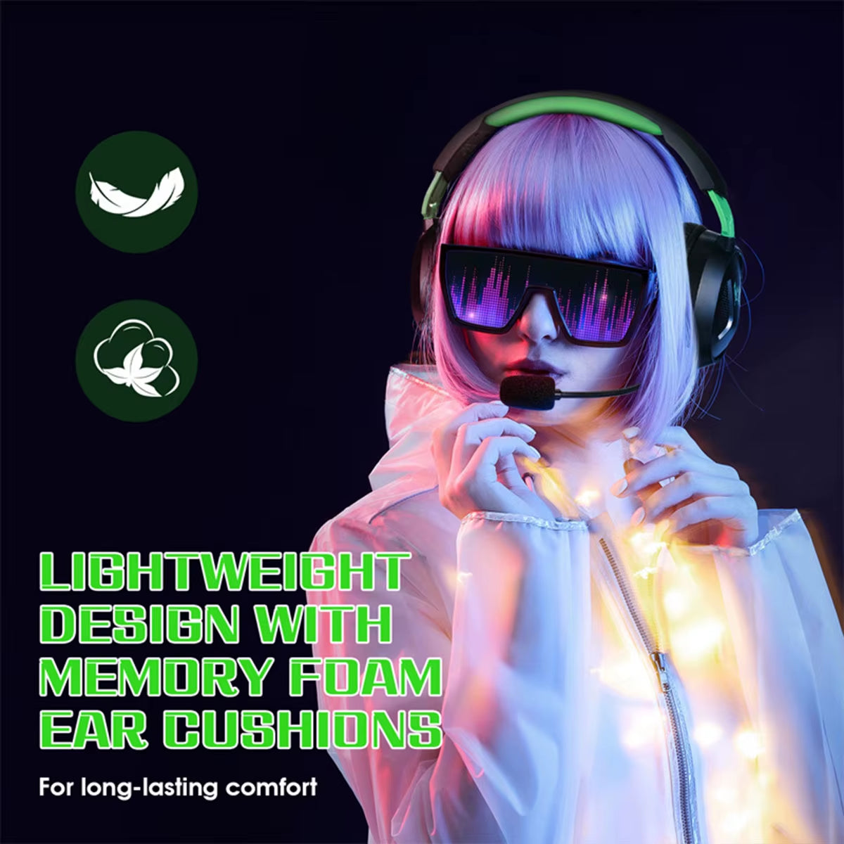 G3100 Wired Earphones Gaming Headset with Mic Noise Canceling Stereo Sound Headset Game Headphones for PC Computer Laptop Gamer