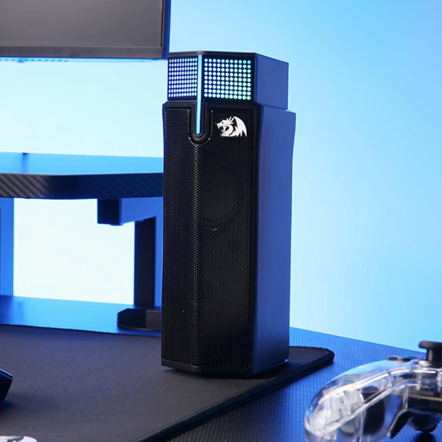 GS511 Wireless RGB Desktop Speakers, 2.0 PC Gaming Soundbar, RGB Backlight & All-In-One Control, USB Powered