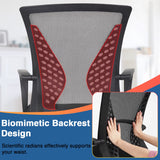 Ergonomic Mid Back Mesh Office Chair with Lumbar Support and Armrests