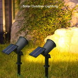9 LED Solar Spot Light Outdoor Waterproof Spotlights Solar Garden Lights Landscape Lighting Decoration Pathway Lawn Lamp