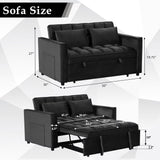 3-In-1 Multifunctional Modern Sofa Bed Comfortable Double Sofa with Pillows