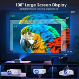 Portable LED Projector 4K Home Theater Beamer Smartphone Screen Mirroring Dual Wifi 5G Bluetooth HD 1080P Video Mini Proyector