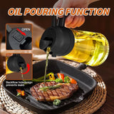 1-4Pc 2-In-1 Sprayer Pourer Oil Empty Bottle Plastic Oil Container Dispenser Vaporizer Kitchen Barbecue Camping Cooking Utensils