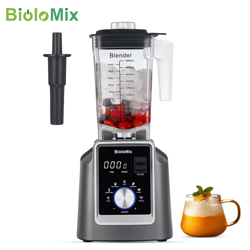 Digital BPA FREE 2L Automatic Program Professional Commercial Blender Mixer Juicer Food Processor Ice Smoothies Fruit
