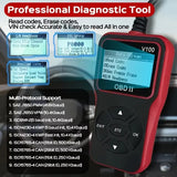OBD2 Scanner Code Reader with 2.4" LCD Display - Professional Engine Diagnostic Tool