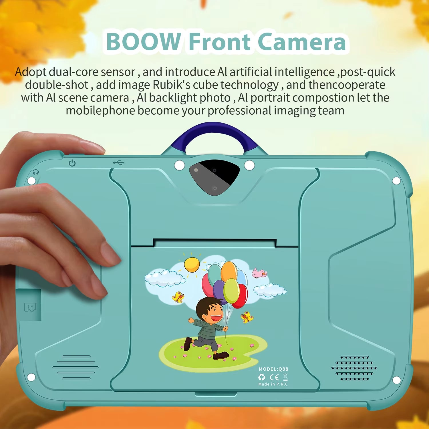 7-Inch Android 13 Kids Tablet PC with Quad-Core Processor, 4GB RAM, 64GB Storage - Affordable Educational Device with User-Friendly Design