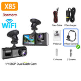 2/3 Channel WIFI APP Control Car Dvr 1080P Dash Cam for Cars Front and Rear View Recorder Video Car Camera for Car Assecories