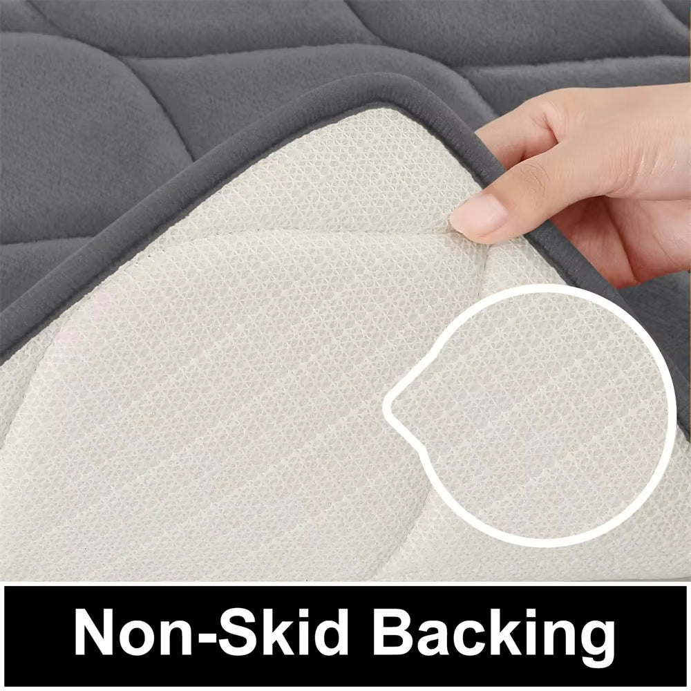 Memory Foam Bathroom Bath Mat Soft Non-Slip Carpet Absorbent Floor Bathroom Rug Shower Carpet Kitchen Decor Foot Mat