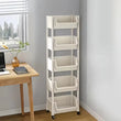5-Layers with Wheels Storage Shelves，Bathroom Organizers and Storage，Storage Cabinet，Rolling Cart，Use for Home and Kitchen