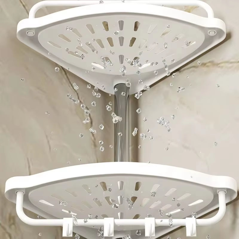 1 Piece Corner Shower Bar - Shower Bar Organizer, Floor Standing Shower Towel Rack Corner Waterproof, Suitable for Bedrooms